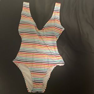 One piece colorful bath-suit for women